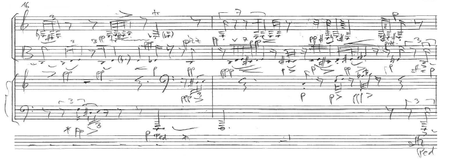Excerpt from piano trio "Conversation among friends"